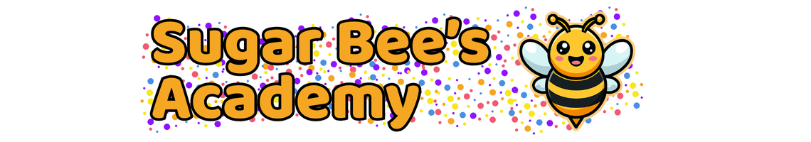 Sugar Bee's Academy wording with the Brand Bee