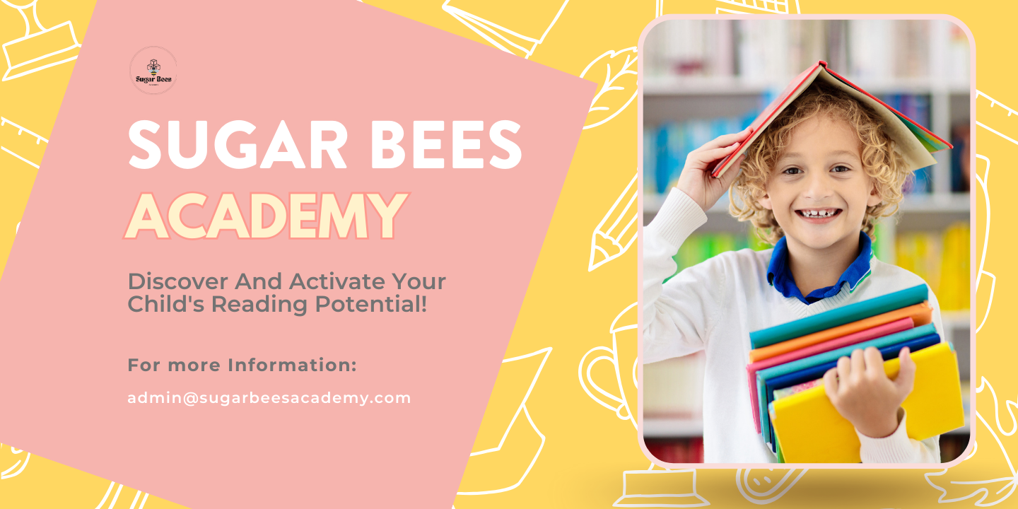 Sugar Bees Academy banner with information